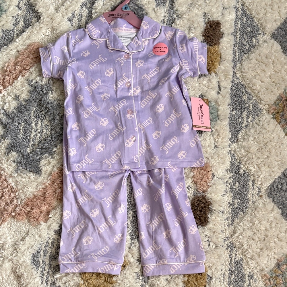 Juicy Couture Kids Pajama Set - Lavender